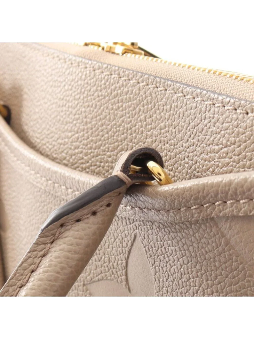 Louis Vuitton Handbag Trianon MM 2-Way Tourterelle Leather